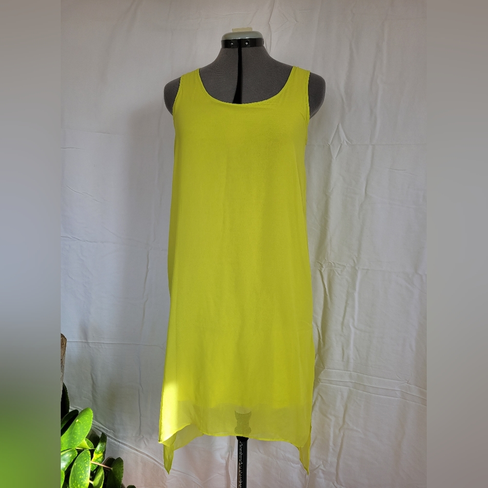 Philosophy Florescent Yellow High Low Dress